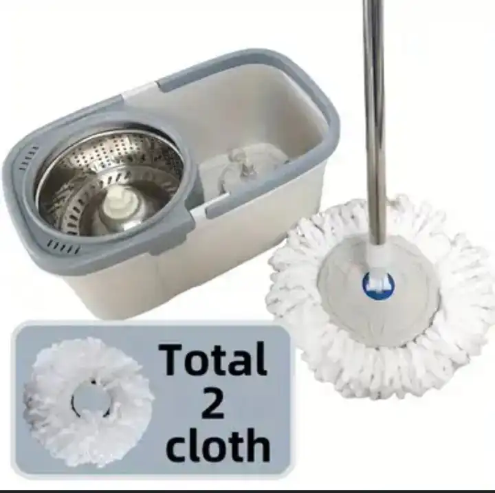 🎯Fashion rotary mop 17L bucket, 112cm mop, 2 rags
🚩kindly watch the video on how to use it