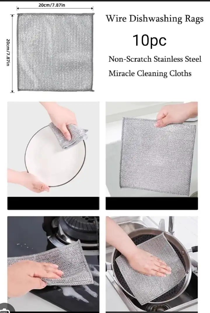 New arrival🔥🔥🔥
10pc pack silver rag double sided cleaning pads 🎯