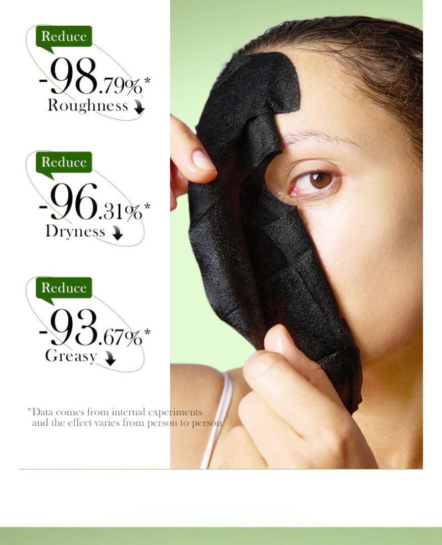 5 in 1 Sadoer Charcoal Whitening Facial Mask, detox and whiten your face 5x