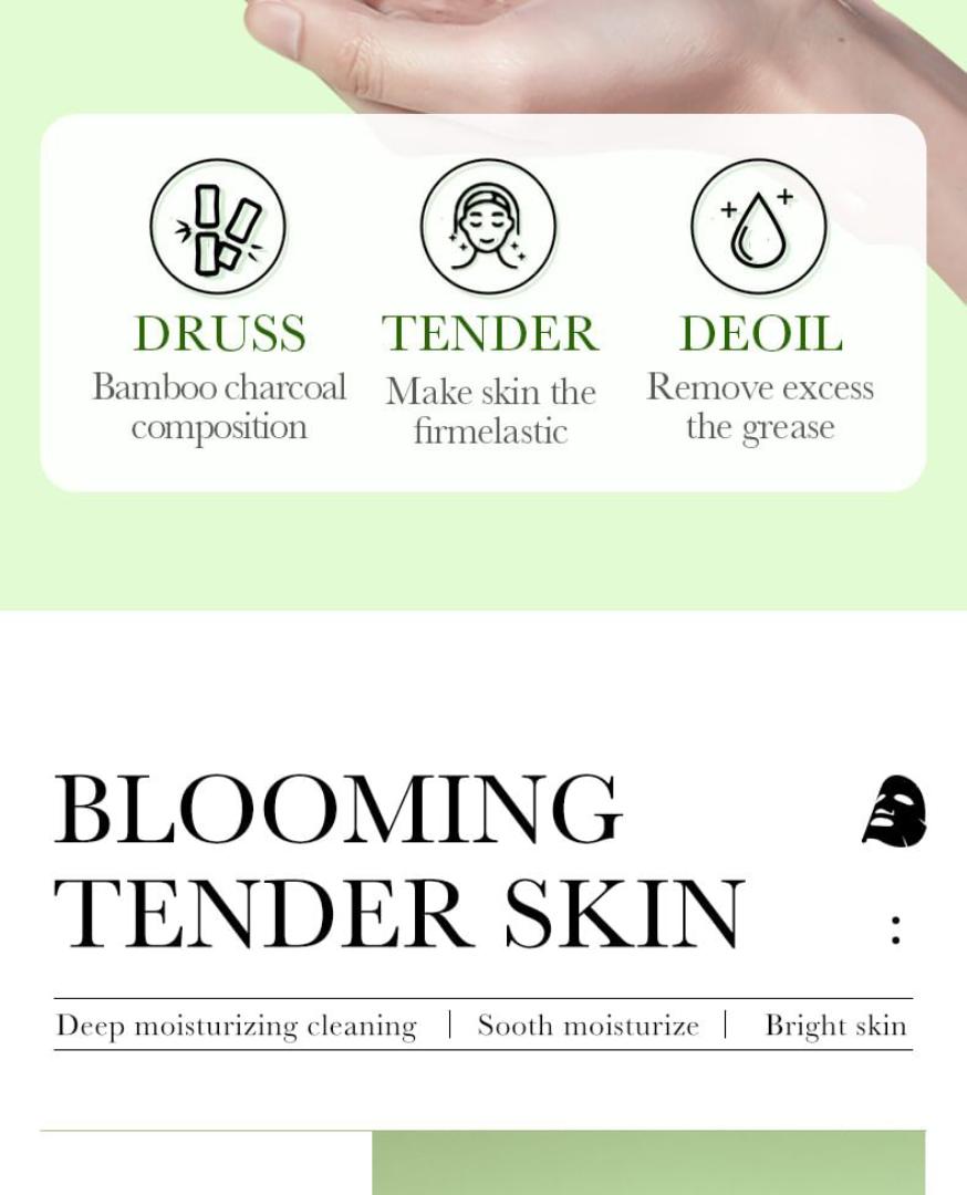 5 in 1 Sadoer Charcoal Whitening Facial Mask, detox and whiten your face 5x