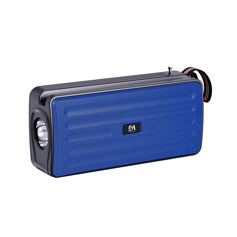 Solar Powered Bluetooth Speaker Portable Subwoofer Wireless Speaker With 100M Remote Flashlight Radio Retractable Antenna Physical Button Detachable Strap Support TF Card USB AUX Play TWS Surroun SS01