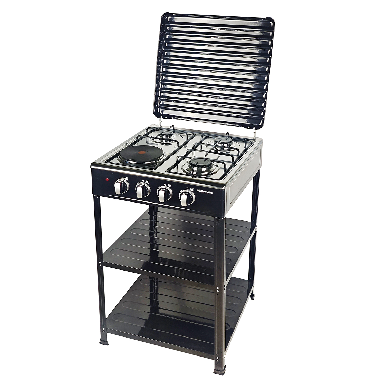 3 Gas + 1 Electric 4 Burners Free Standing Gas Cooker manual-ignition Cooking Range 55X50CM SGS04