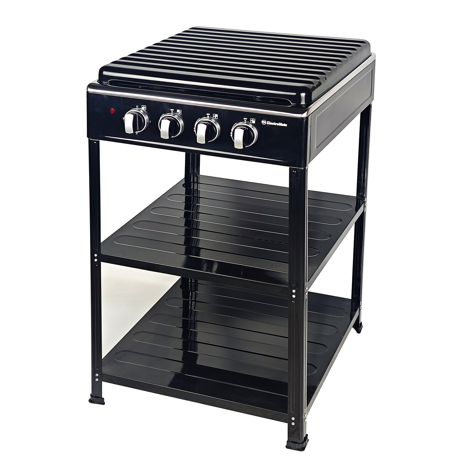 3 Gas + 1 Electric 4 Burners Free Standing Gas Cooker manual-ignition Cooking Range 55X50CM SGS04