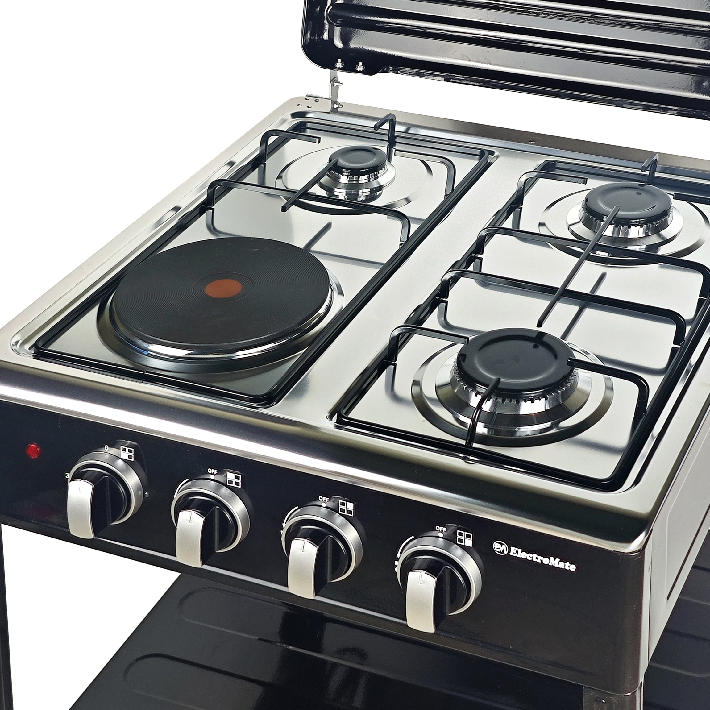3 Gas + 1 Electric 4 Burners Free Standing Gas Cooker manual-ignition Cooking Range 55X50CM SGS04