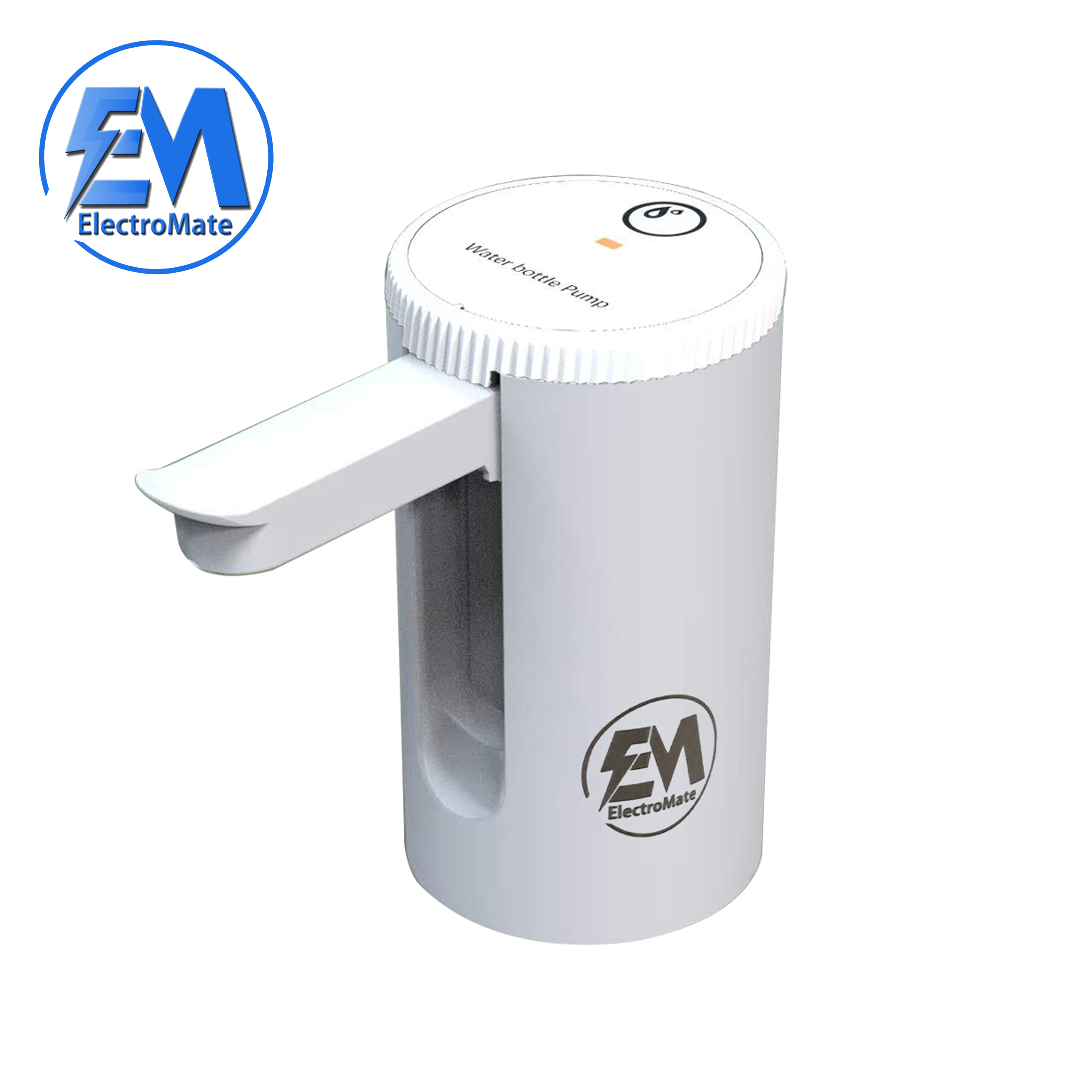 EM Electric Water Dispenser Pump for Gallon Bottles – Rechargeable, Portable Pump with Tap for Home, Office, and Outdoor Use  ElectroMate