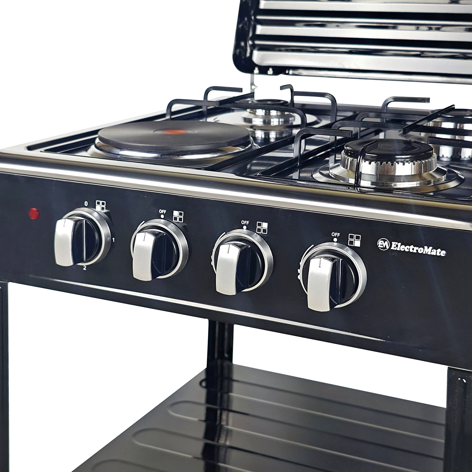 3 Gas + 1 Electric 4 Burners Free Standing Gas Cooker manual-ignition Cooking Range 55X50CM SGS04