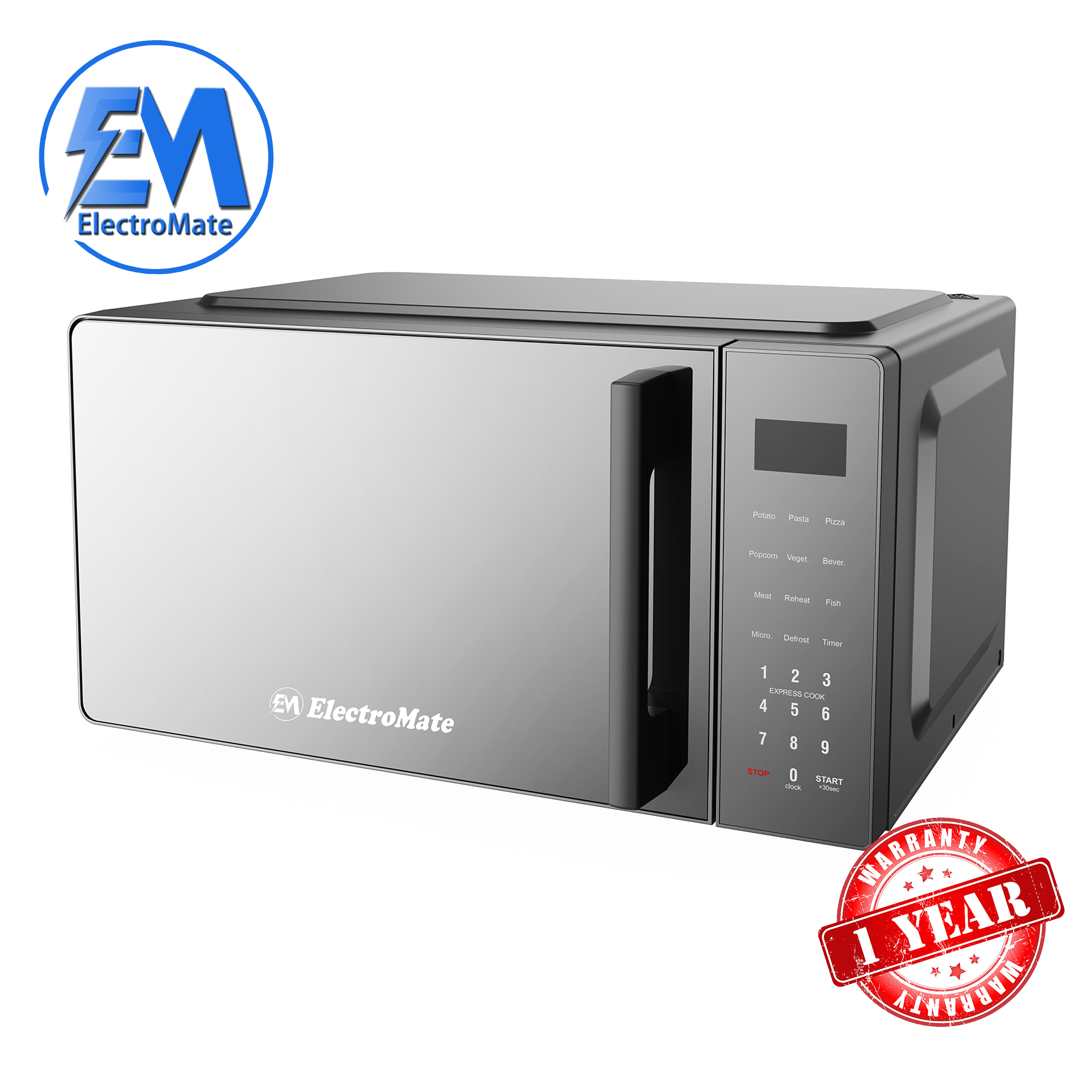 EM 20Ltrs Digital Microwave Oven High Quality Microwaves With Warranty ElectroMate MW006