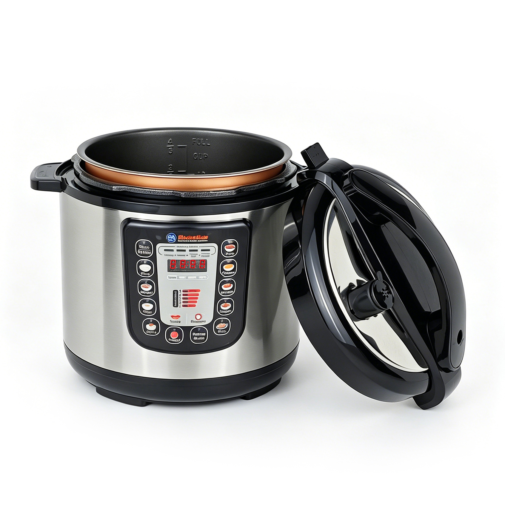 EM Electric Pressure Cooker 6 Litres, Non-Stick - 12 in 1 Multi-functional, Rice, Beans, Meat Cooker EPC02
