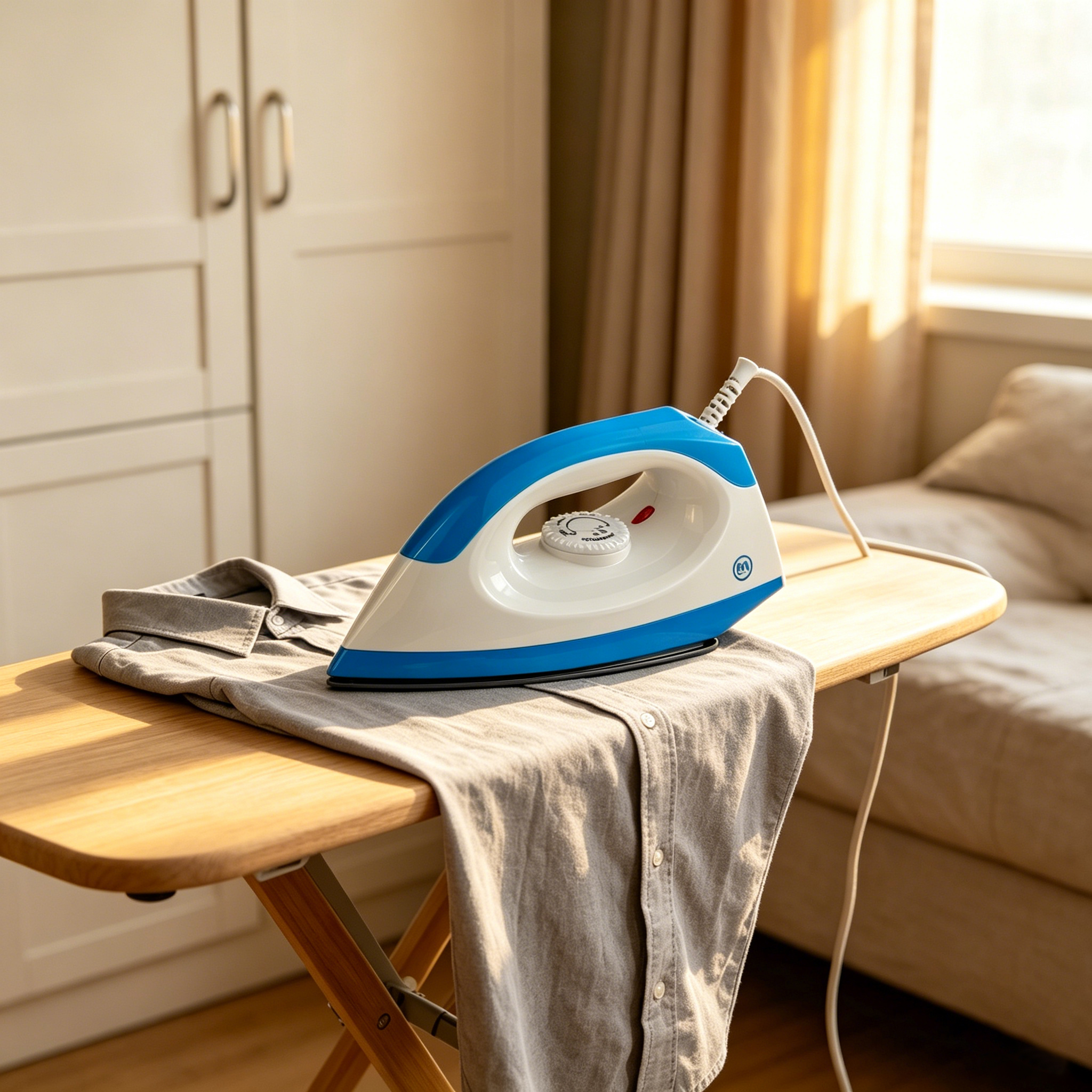 EM Dry Iron Box 1000W with 5-Gear Temperature Control – Lightweight, Non-Stick Soleplate for Fast & Efficient Ironing  ElectroMate
