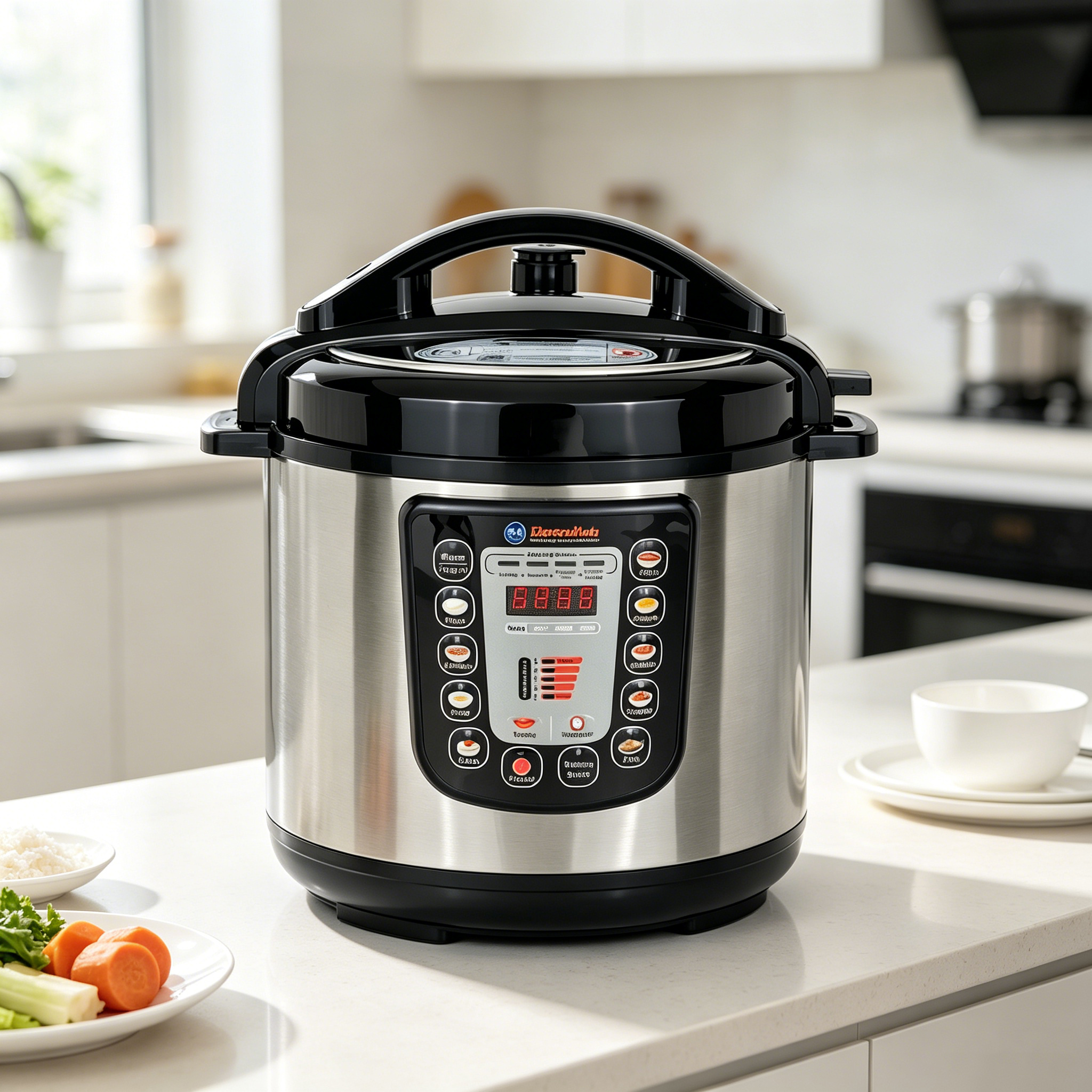 EM Electric Pressure Cooker 6 Litres, Non-Stick - 12 in 1 Multi-functional, Rice, Beans, Meat Cooker EPC02