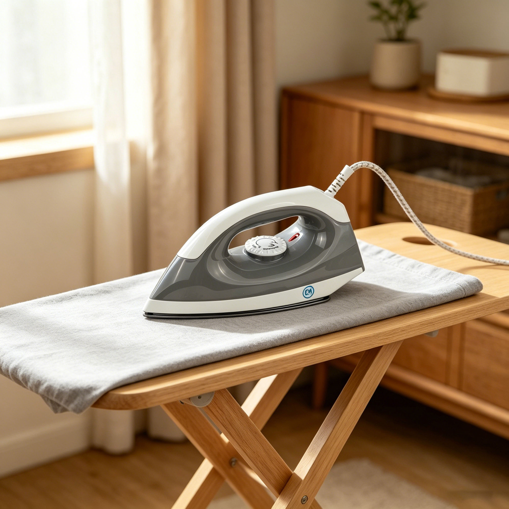 EM Dry Iron Box 1000W with 5-Gear Temperature Control – Lightweight, Non-Stick Soleplate for Fast & Efficient Ironing  IB01G ElectroMate