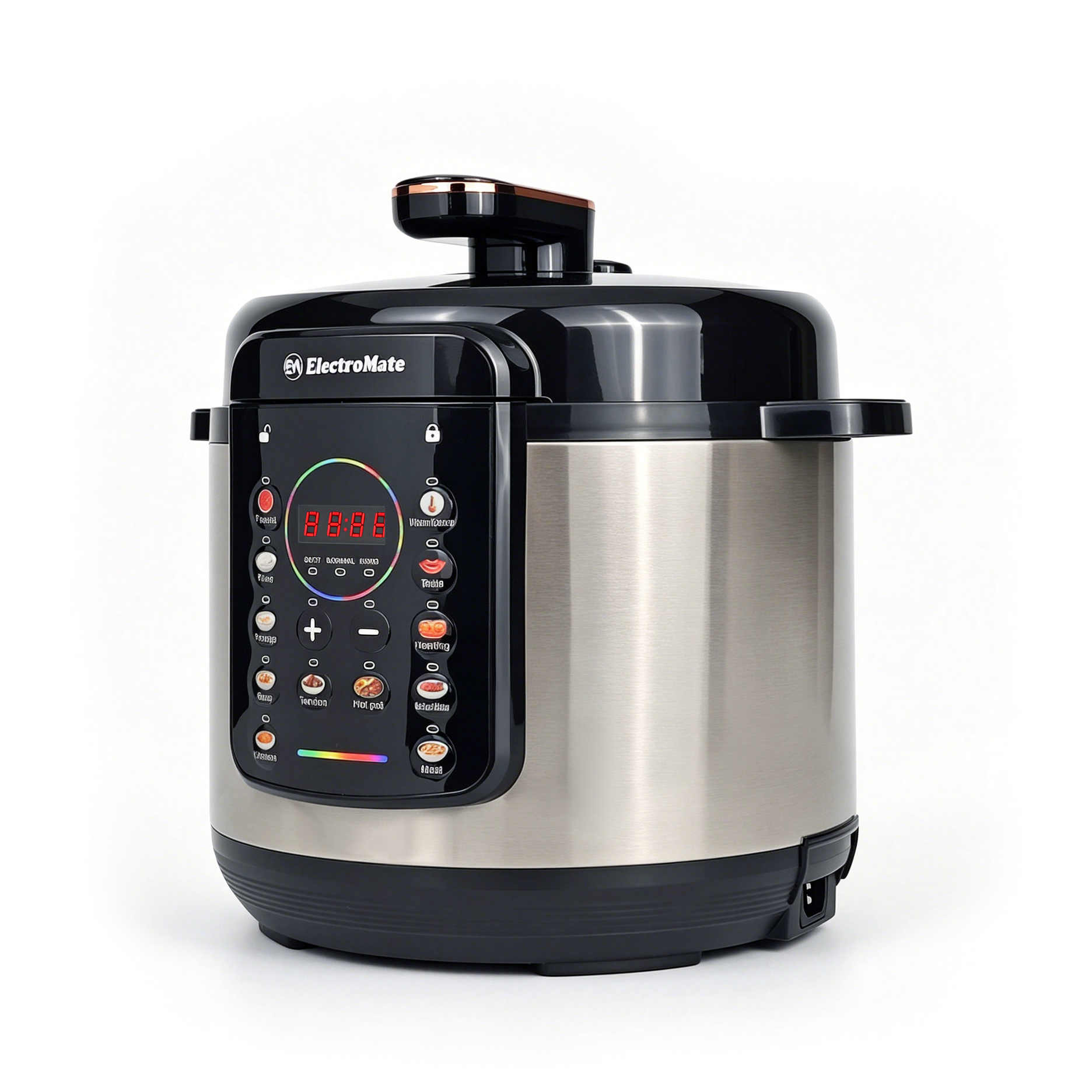 EM Electric Pressure Cooker 6 Litres, Non-Stick - 12 in 1 Multi-functional, Rice, Beans, Meat Cooker EPC03