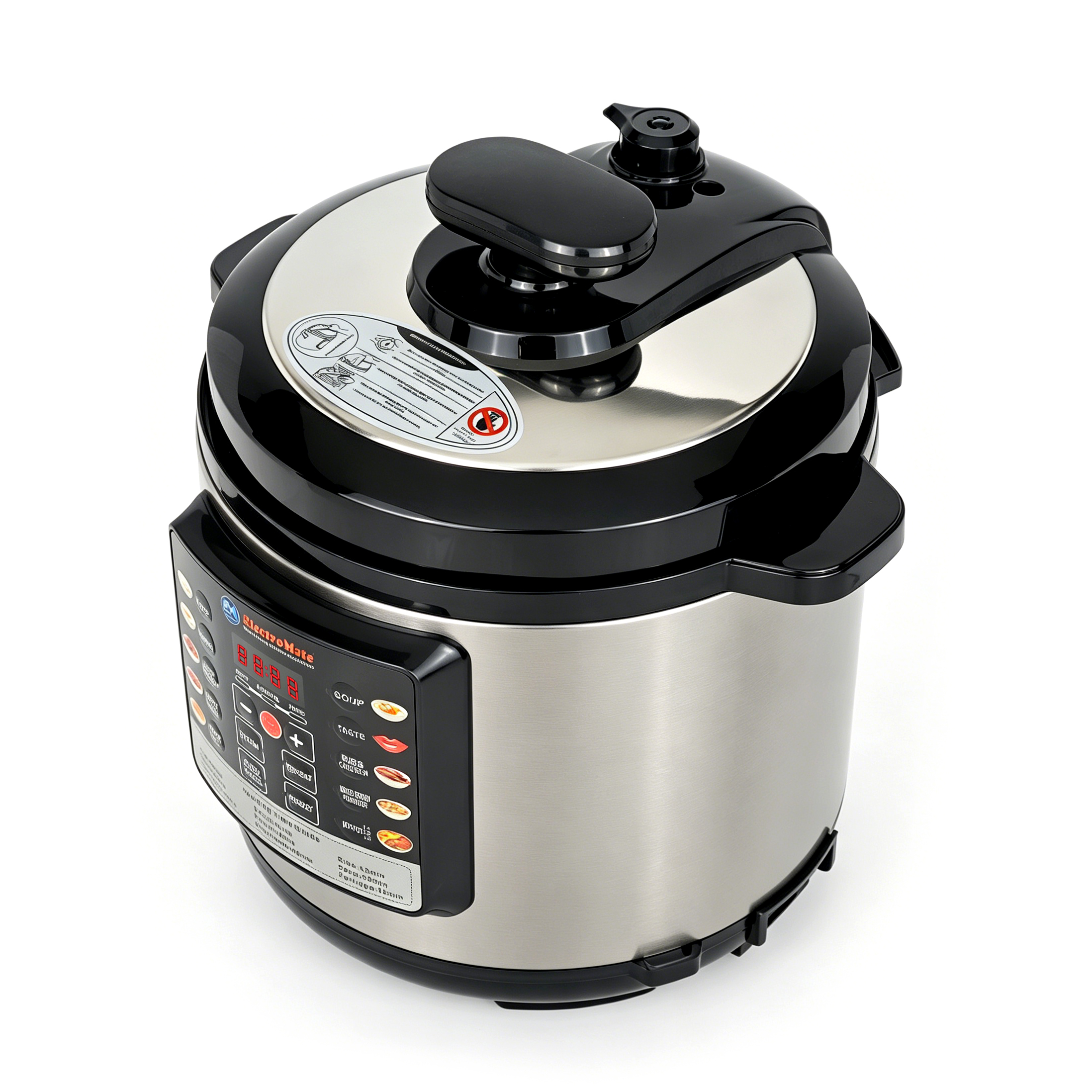 EM Electric Pressure Cooker 6 Litres, Non-Stick - 10 in 1 Multi-functional, Rice, Beans, Meat Cooker EPC01