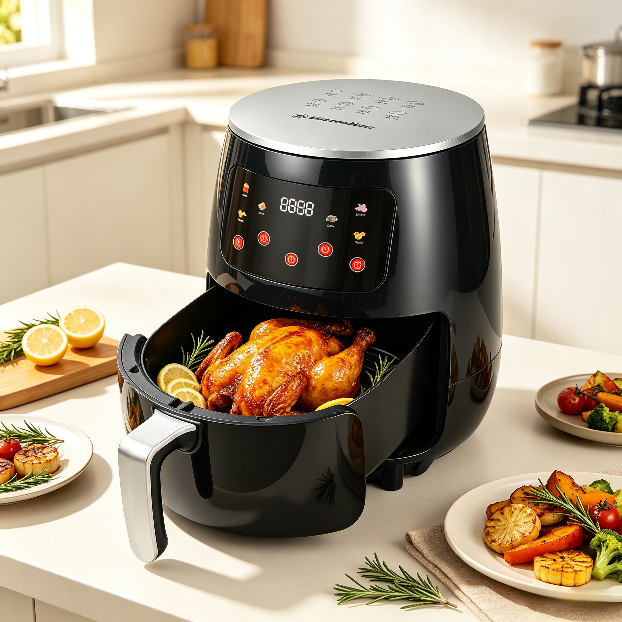 EM Air Fryer 5L multifunctional Electromate Air fryer oven airfryer with  extra large airfryer with manual control AF01