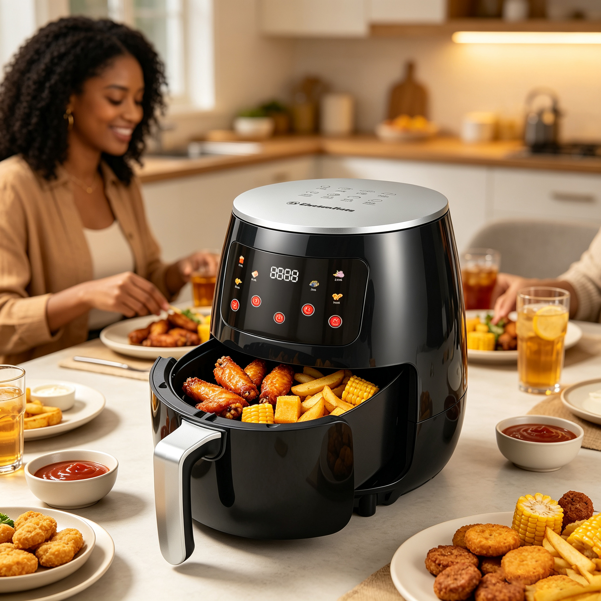 EM Air Fryer 5L multifunctional Electromate Air fryer oven airfryer with  extra large airfryer with manual control AF01