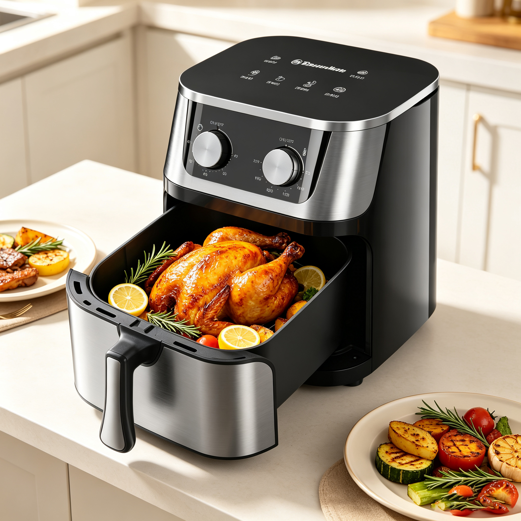 EM Air Fryer 10L multifunctional Electromate Air fryer oven airfryer with  extra large airfryer with manual control AF03