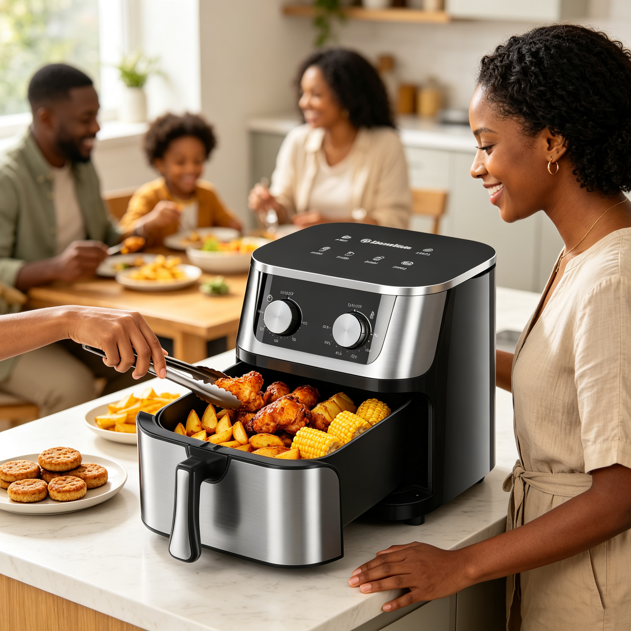EM Air Fryer 10L multifunctional Electromate Air fryer oven airfryer with  extra large airfryer with manual control AF03