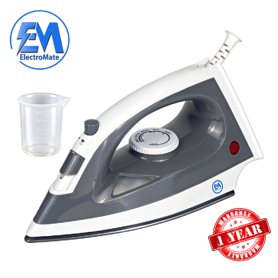 EM Steam Iron Box Power Efficient Electric Ironbox with Steam Function & Elegant Design Pasi Fast Delivery IB02 ElectroMate