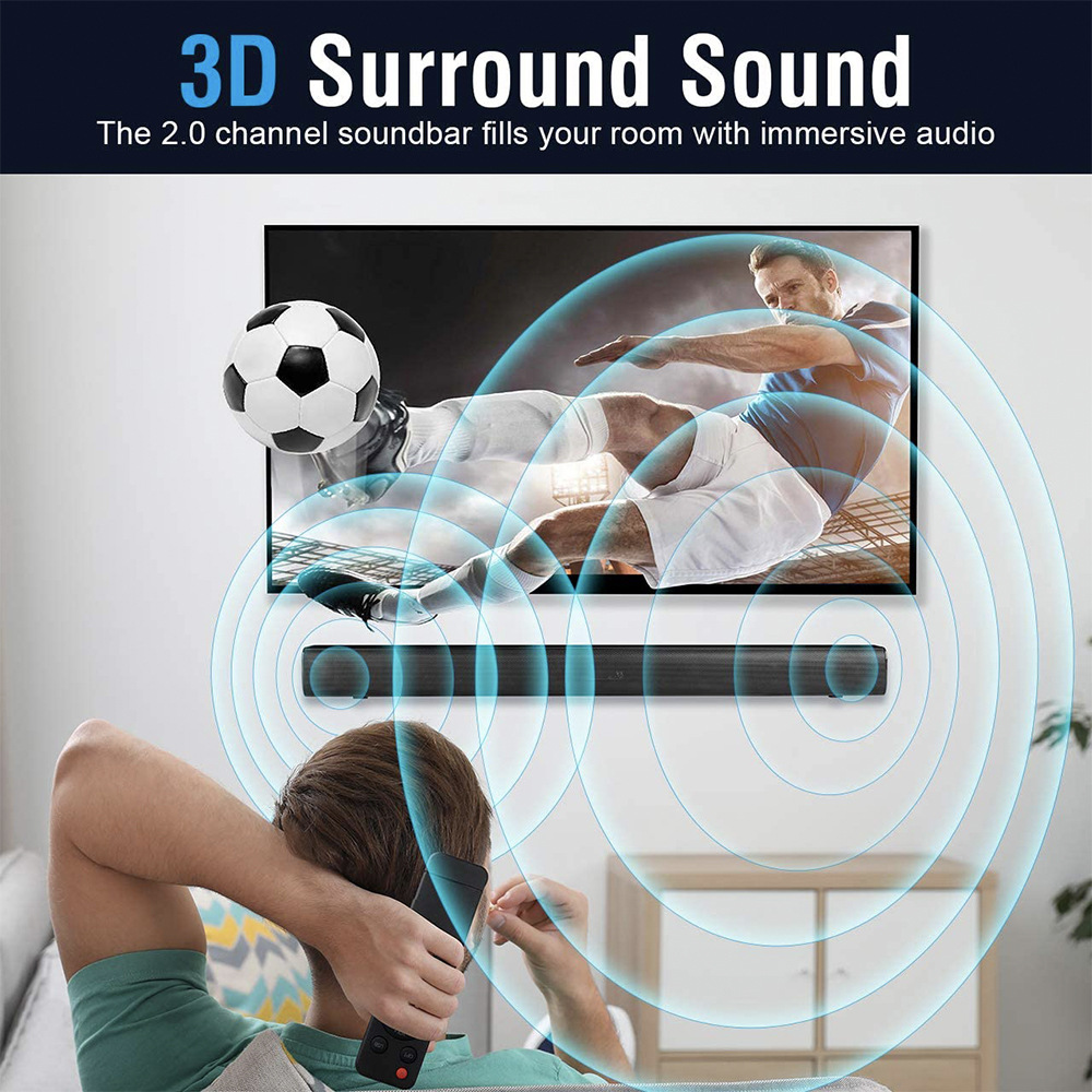 EM 2.1CH Multimedia Bluetooth Woofer Speaker System Subwoofer Soundbar BT/USB Subwoofer Home Audilo System Soundbar with Remote Control S1 Speaker bass SB03