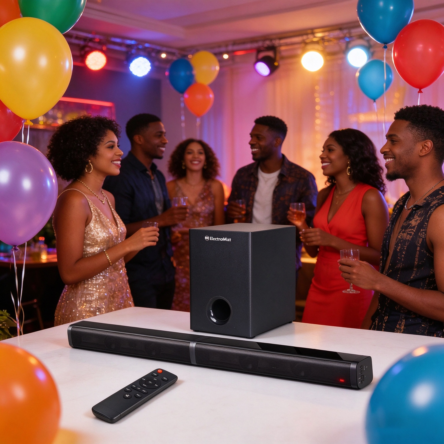EM 2.1CH Multimedia Bluetooth Woofer Speaker System Subwoofer Soundbar BT/USB Subwoofer Home Audilo System Soundbar with Remote Control S1 Speaker bass SB03