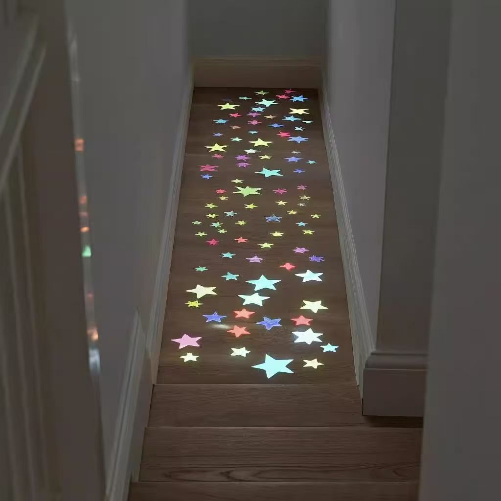 New Arrival100PCS luminous wall stickers luminous star stickers wall decoration luminous star wall stickers children's bedroom home decoration fluorescent stickers