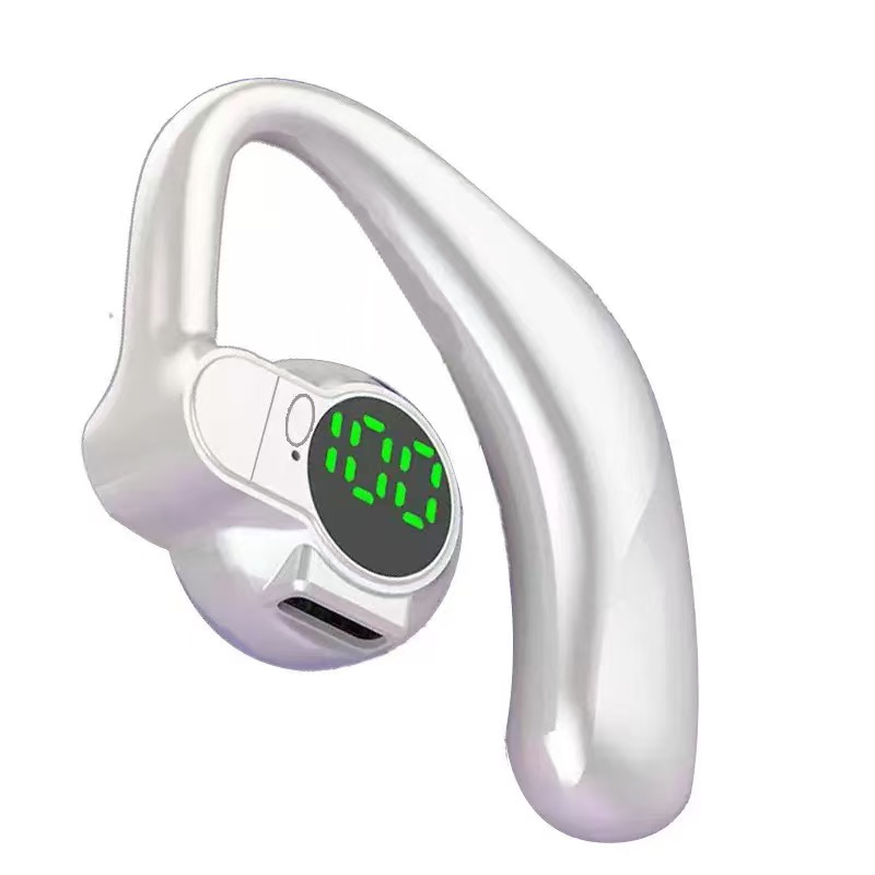 New ArrivalBluetooth 5.4 Earphones Single Ear Earhooks Noise Cancelling Sports Headphones 360° Rotatable Wireless Earbud with Microphone