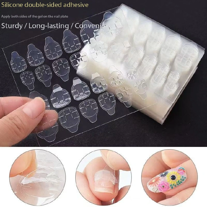 10 Sheets 240pcs Double Sided False Nail Art Adhesive Tape Glue Sticker DIY Tips Fake Nail Acrylic Manicure Gel Makeup Tool