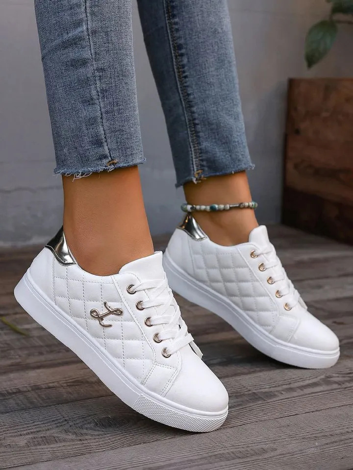 Ladies Fashion Sneakers Women flat shoes sports fashion casual white Ladies Sneaker Girl running shoes