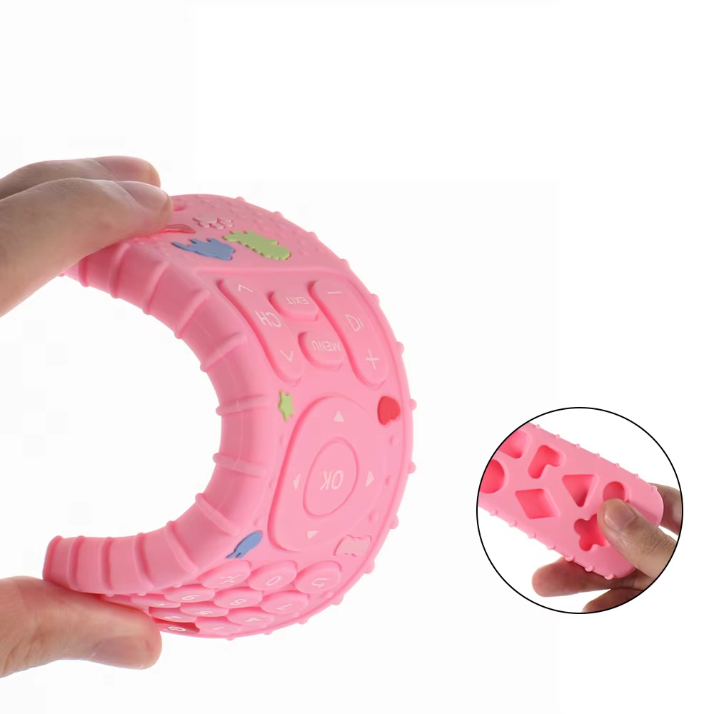1PC Silicone Baby Toys TV Remote Control Shape Teether Toy BPA Free Silicone Teething Chewing Toy Sensory Baby Accessories