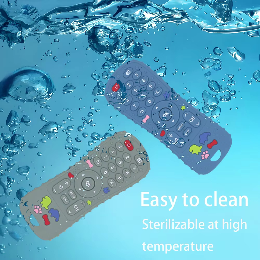 1PC Silicone Baby Toys TV Remote Control Shape Teether Toy BPA Free Silicone Teething Chewing Toy Sensory Baby Accessories