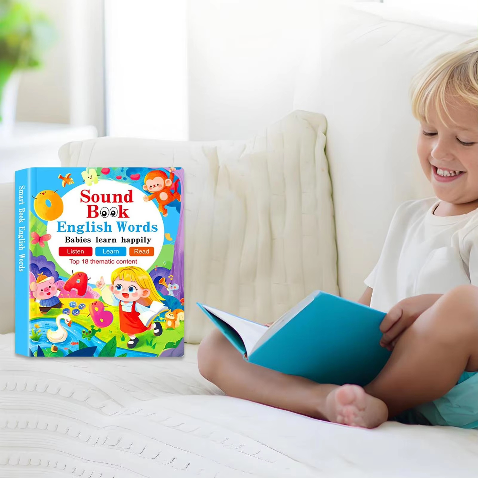 Books With Sound Reading Toddler Interactive Books Electronic Educational Games Sensory Learning Toys For Reading Speech Kids