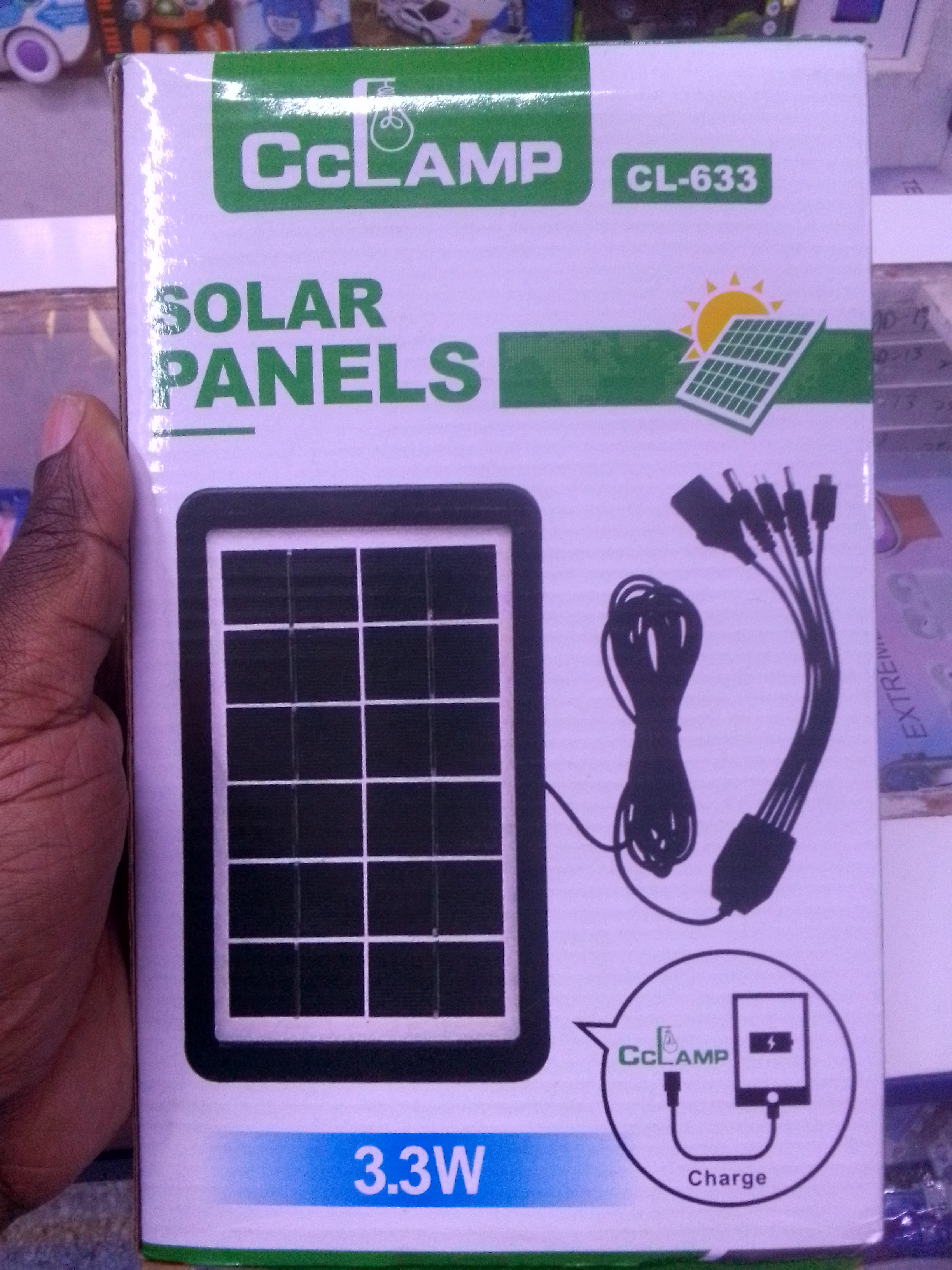 CcLamp 3.3W Solar Panel Charger – Portable Solar Charging Panel for Lighting & Devices  Phone Charger Device Charger solar lamps, phones, and small electronic devices.