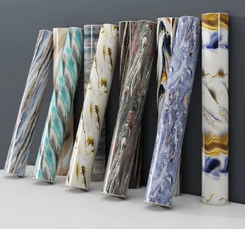 2metres Self-Adhesive Marble Film Oil-Proof Heat-Resistant Kitchen Wall Stickers for Cabinet Home Renovation Decorative Wallpaper 2026 Waterproof Oil-proof Wall Paper, Paper for Countertops Desk Cover