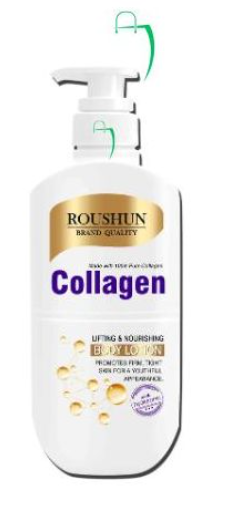 Roushun body lotion, collagen body lotion, moisturizing body lotion, skin firming lotion, body moisturizer, collagen skin lotion, nourishing body lotion, hydrating body lotion, dry skin lotion,