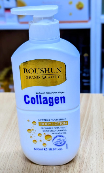 Roushun body lotion, collagen body lotion, moisturizing body lotion, skin firming lotion, body moisturizer, collagen skin lotion, nourishing body lotion, hydrating body lotion, dry skin lotion,