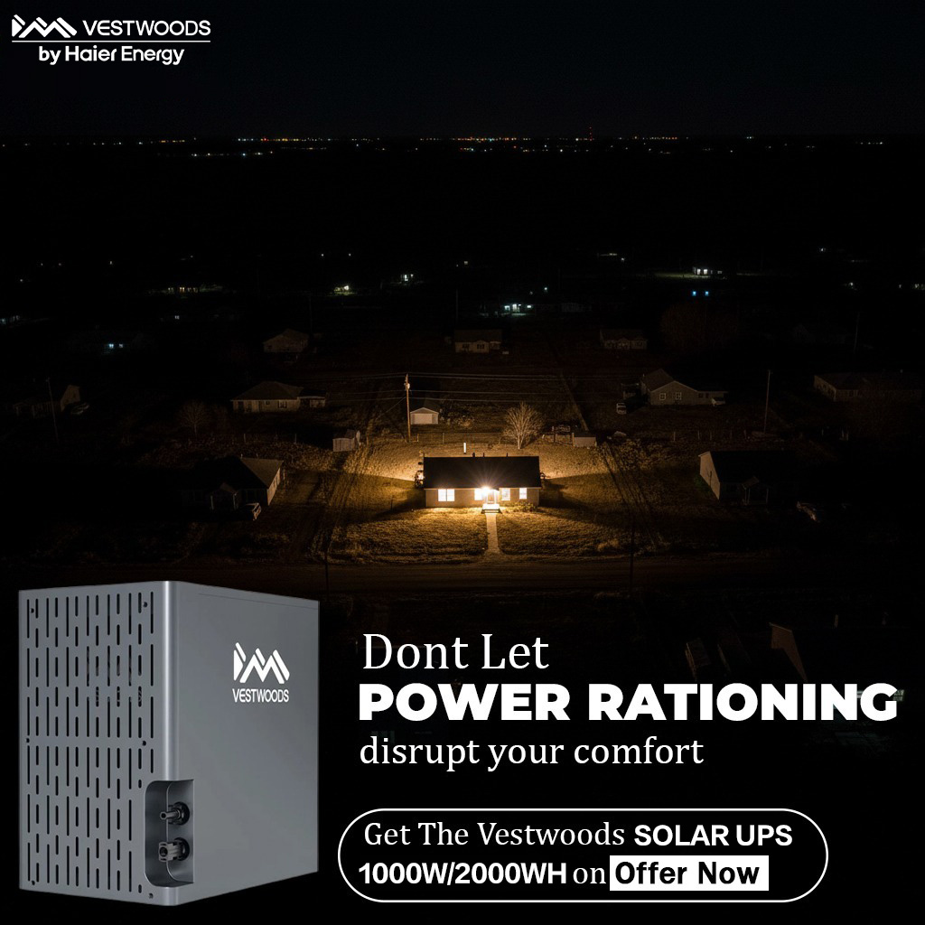 BUNDLE OFFER! Vestwoods 2KVA/2KWh Solar Power Station Bundle + 610W Solar Panel +20M Solar Cable  | 3-in-1 Inverter + Lithium-Ion Battery + Solar Controller | 1000W Rated Power Output | 2 YRS WARRANTY