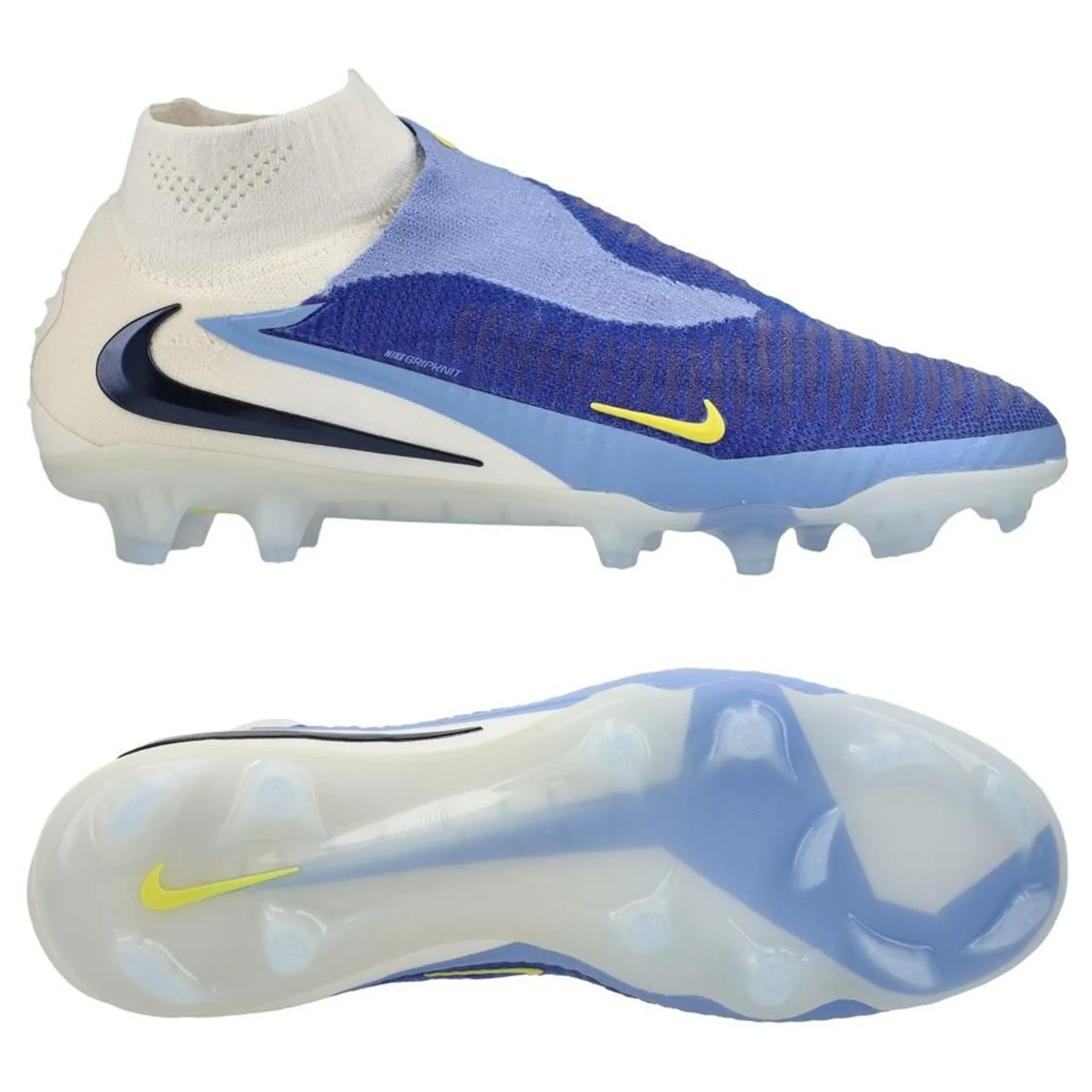 Phantom 6 High Cut "Fear Nothing" Pack Lucid Racer Blue Football Boots - FG Soccer Shoes 🦶⚽👟