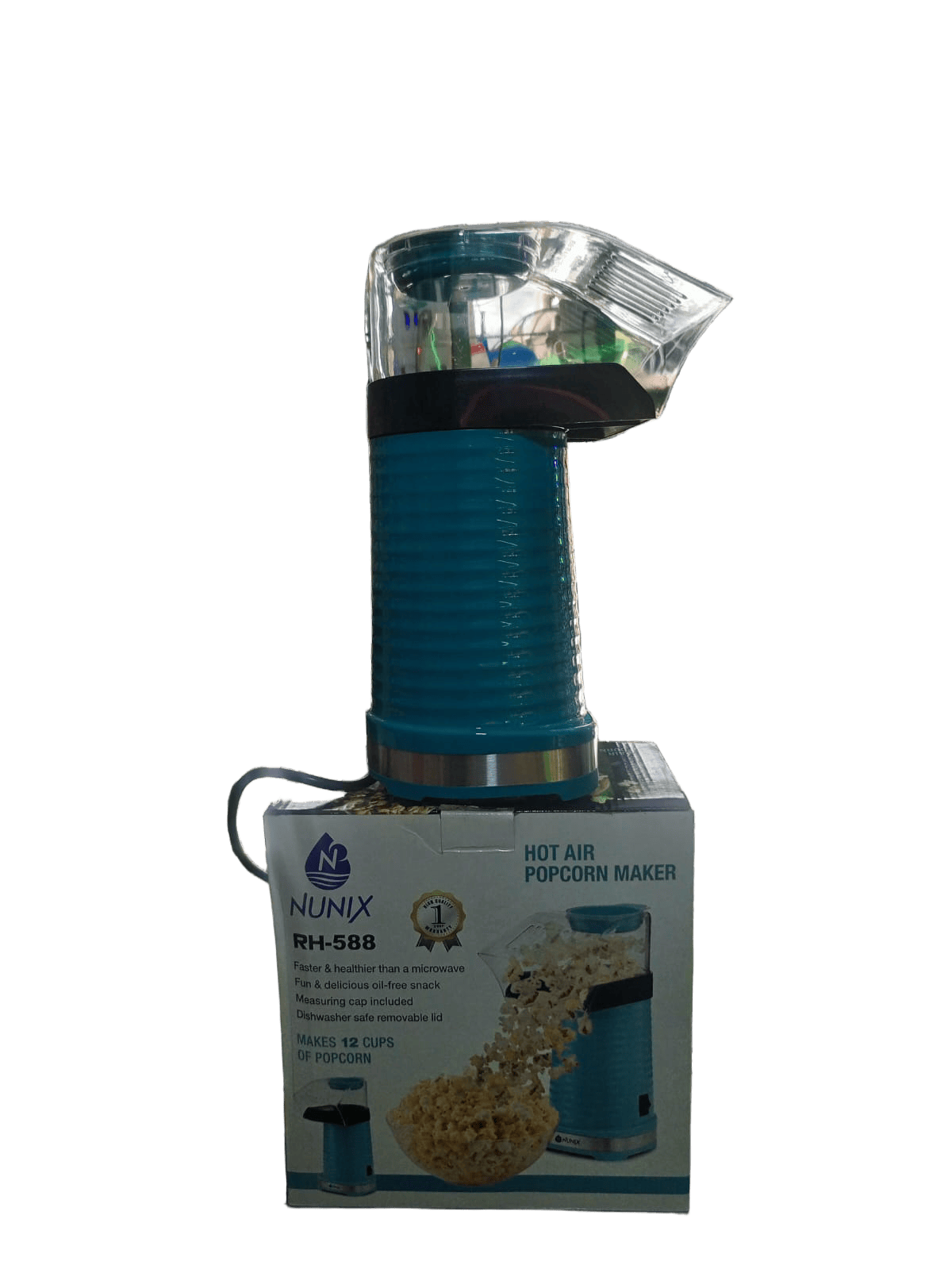 POPCORN MAKER MACHINE/HOME,KITCHEN POPCORN MAKER /Nunix RH-588 Hot Air Popcorn Maker