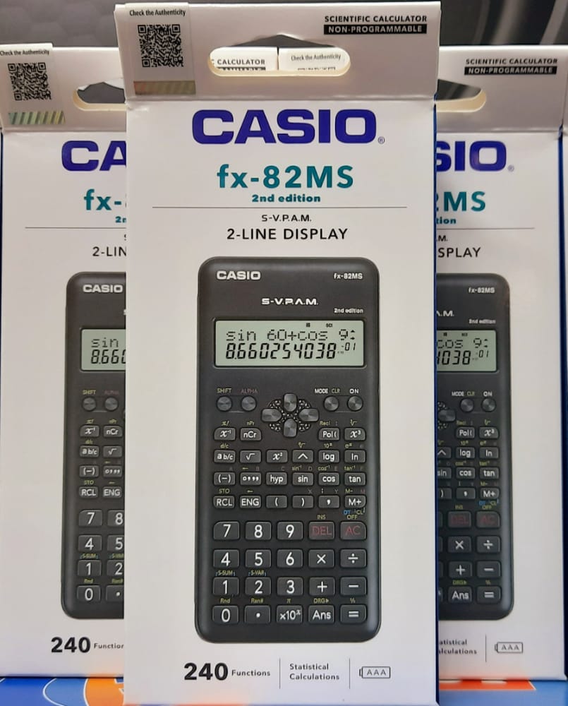 fx-82MS (2nd Edition) Scientific Calculator | 240 Functions & KCSE Approved .The Ultimate Classroom & Exam Companion