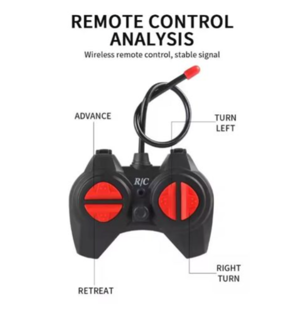 Children Remote Controlled Car Toys Boys' Wireless Remote-controlled Car Electric Tipping Bucket Rotating Stunt Off-road Vehicle Local fast delivery