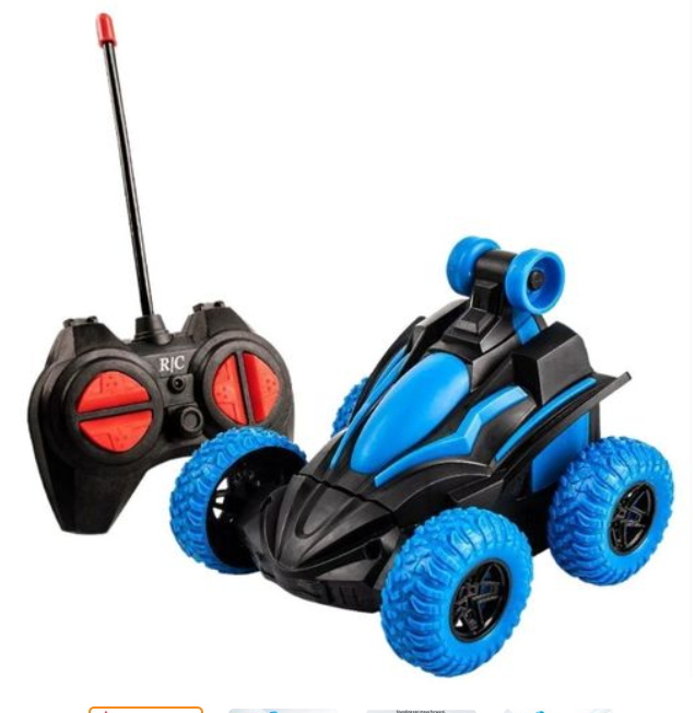 Children Remote Controlled Car Toys Boys' Wireless Remote-controlled Car Electric Tipping Bucket Rotating Stunt Off-road Vehicle Local fast delivery