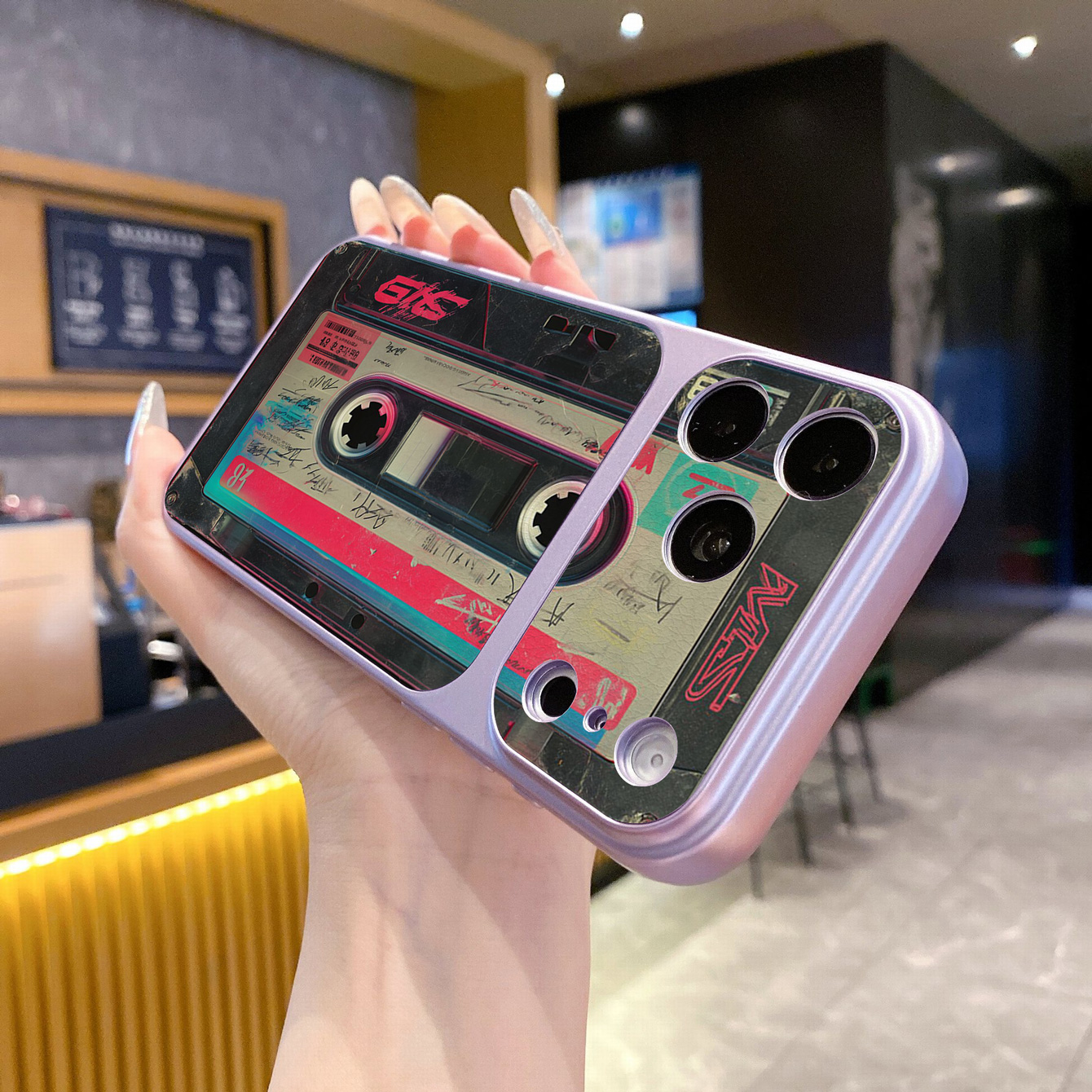 for iPhone 18 17 Pro Max 16 15 14 Plus Phone Case PU Leather Shockproof Cover Vintage Taps