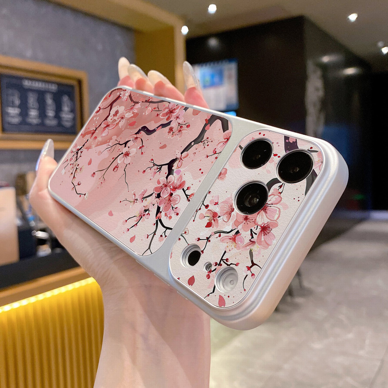 for iPhone 18 17 Pro Max 16 15 14 Plus Phone Case PU Leather Shockproof Cover Retro Flowers