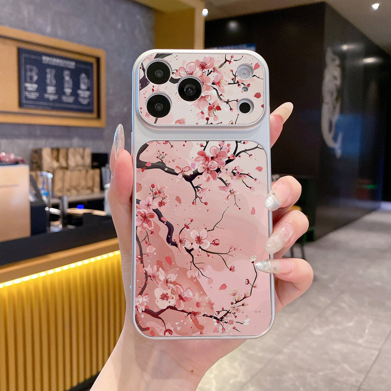 for iPhone 18 17 Pro Max 16 15 14 Plus Phone Case PU Leather Shockproof Cover Retro Flowers