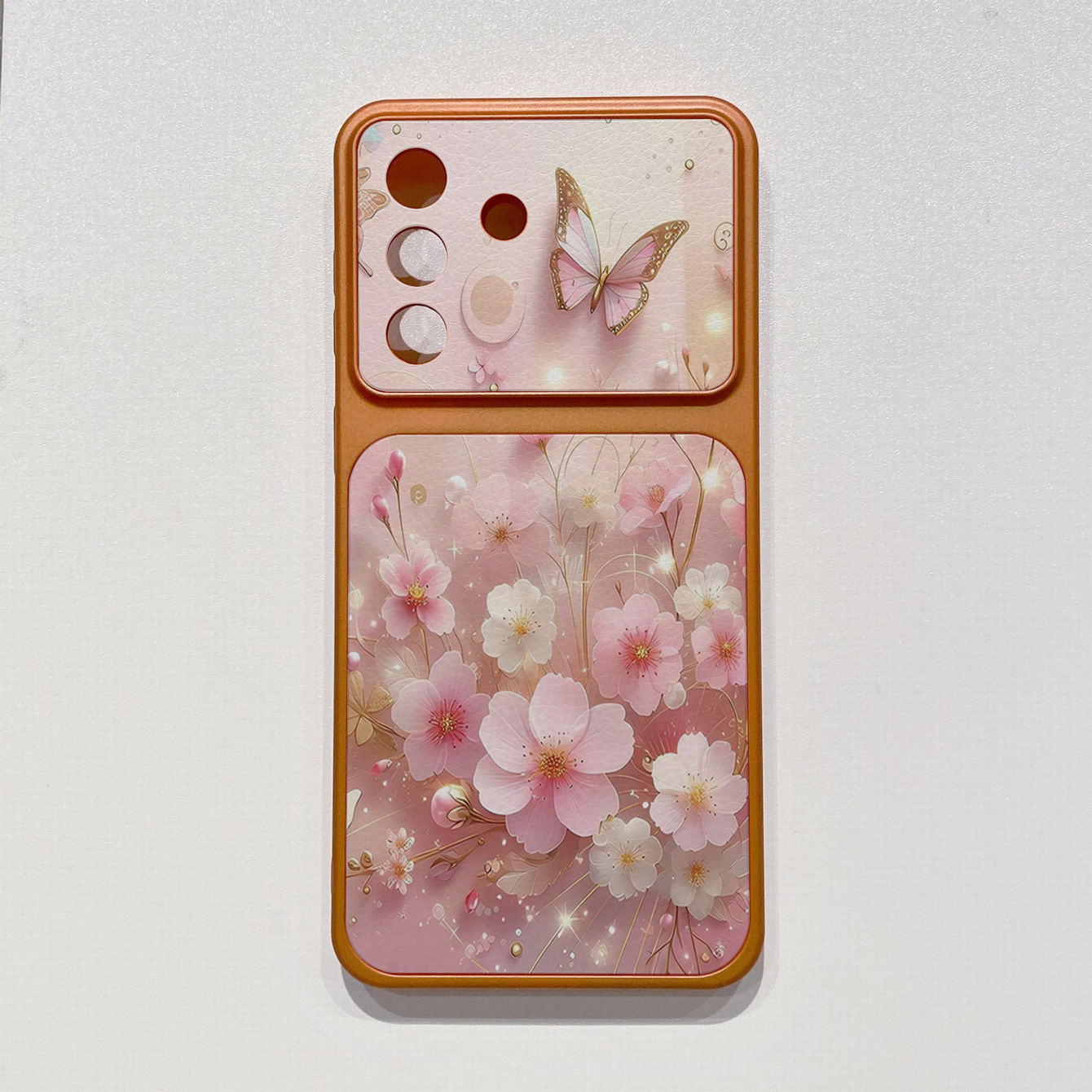 for iPhone 18 17 Pro Max 16 15 14 Plus Phone Case PU Leather Shockproof Cover Retro Flowers