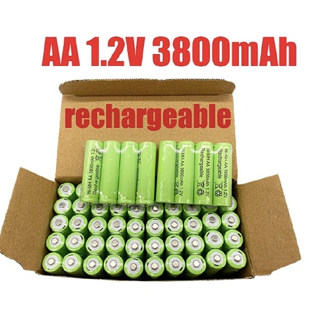 2pc  1.2V AA 3800mAh Ni-MH Rechargeable Batteries – Ultra High Capacity For Long-Lasting Power In Toys, Cameras, MP3 & LED Lamps