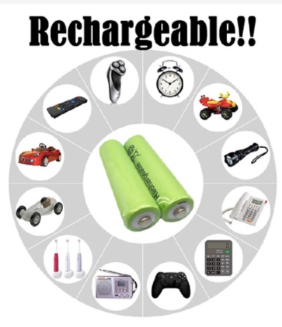 2pc  1.2V AA 3800mAh Ni-MH Rechargeable Batteries – Ultra High Capacity For Long-Lasting Power In Toys, Cameras, MP3 & LED Lamps