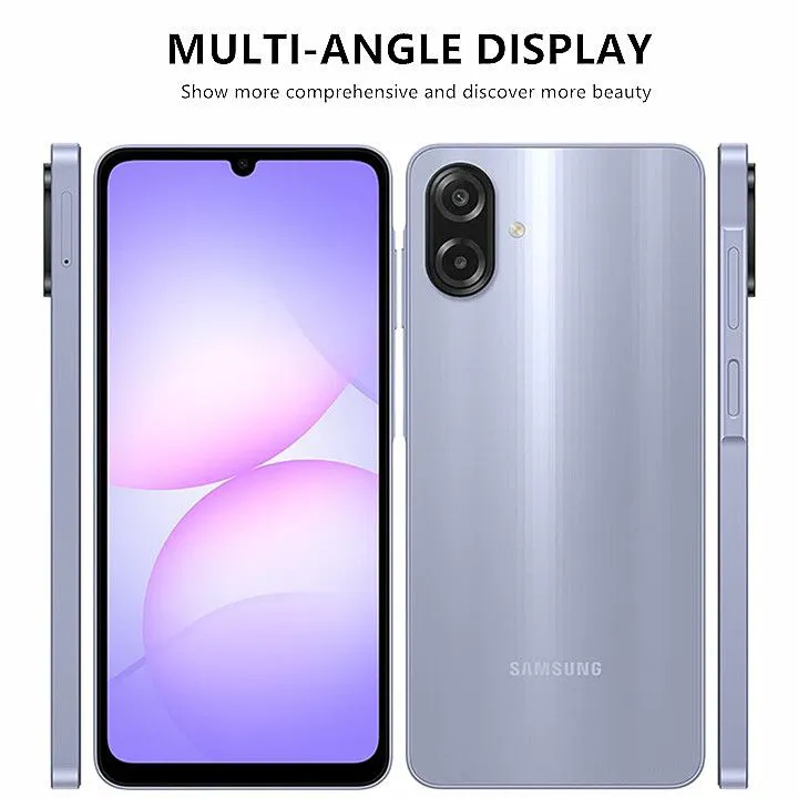 Samsung Galaxy A07 128GB+4GB 64GB4GB MTK Helio G99 6.7" 90Hz 50MP AI Camera 5000mAh 25W Android 15 IP54 Waterproof Type-C Charge Smart Phones 6X OS Upgrades phone