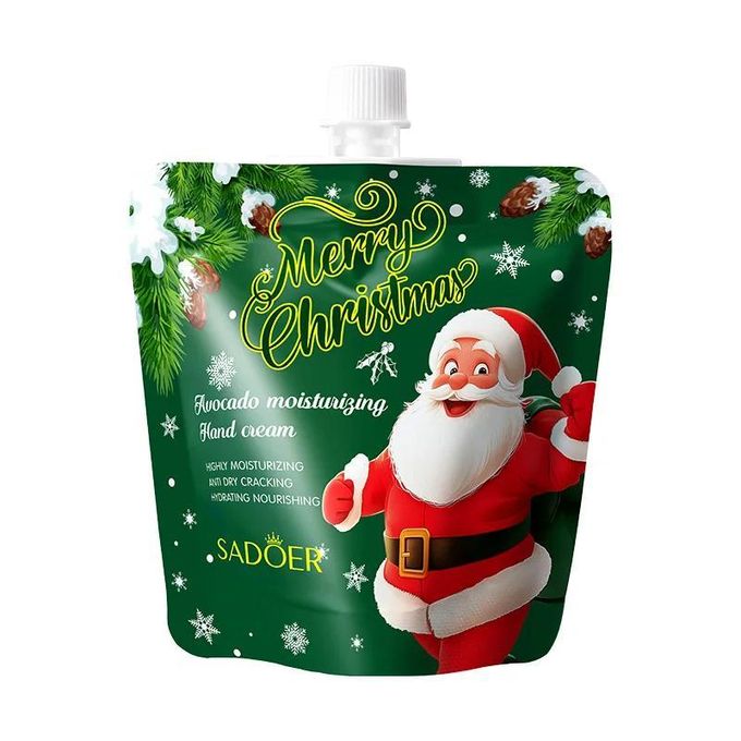 SADOER 5 in 1 Wholesale Christmas Gift Hand Cream Moisturizing and Refreshing Soothing Hand Cream Flavours Strawberry,Avocado,Milk,Orange Vitamin C,Kiwi Tender with collagen