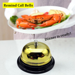 Large Call Bell 3.9 Inch Diameter Clear Loud Sound for Restaurant Hotel School Store, Durable Easy Clean